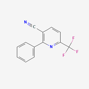 molecular formula C13H7F3N2 B1440350 3-氰基-2-苯基-6-(三氟甲基)吡啶 CAS No. 935520-37-9