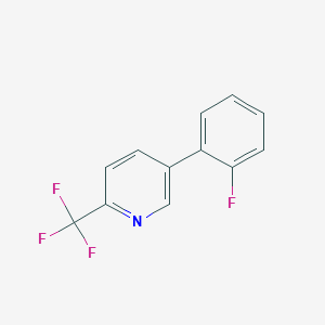 molecular formula C12H7F4N B1440362 5-(2-Fluorophenyl)-2-(trifluoromethyl)pyridine CAS No. 1214358-25-4