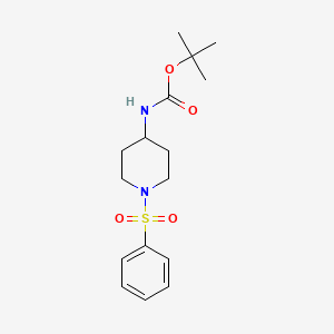 molecular formula C16H24N2O4S B1440367 Tert-butyl [1-(phenylsulfonyl)piperidin-4-yl]carbamate CAS No. 1211499-97-6