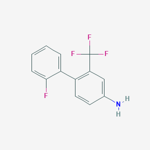 molecular formula C13H9F4N B1440376 2'-Fluoro-2-(trifluoromethyl)biphenyl-4-amine CAS No. 1214388-23-4