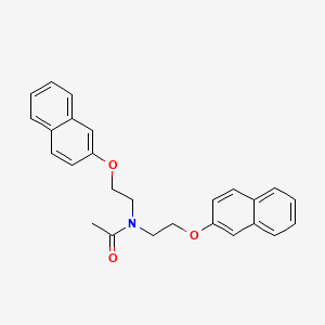 N,N-Bis{2-[(naphthalen-2-yl)oxy]ethyl}acetamide