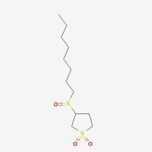 Thiophene, tetrahydro-3-(octylsulfinyl)-, 1,1-dioxide