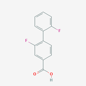 molecular formula C13H8F2O2 B1440381 4-(2-Fluorophenyl)-3-fluorobenzoic acid CAS No. 1192548-50-7