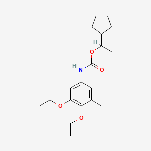 1-Cyclopentylethyl (3,4-diethoxy-5-methylphenyl)carbamate