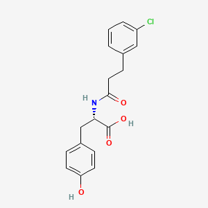 N-[3-(3-Chlorophenyl)propanoyl]-L-tyrosine