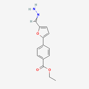 Ethyl 4-[5-(hydrazinylidenemethyl)furan-2-yl]benzoate