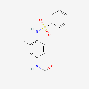 N-{4-[(Benzenesulfonyl)amino]-3-methylphenyl}acetamide