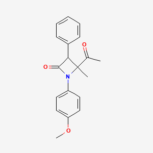 4-Acetyl-1-(4-methoxyphenyl)-4-methyl-3-phenylazetidin-2-one