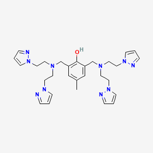 2,6-Bis({bis[2-(1H-pyrazol-1-yl)ethyl]amino}methyl)-4-methylphenol