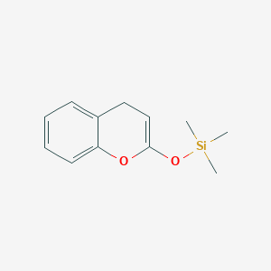 molecular formula C12H16O2Si B14403893 [(4H-1-Benzopyran-2-yl)oxy](trimethyl)silane CAS No. 87532-03-4