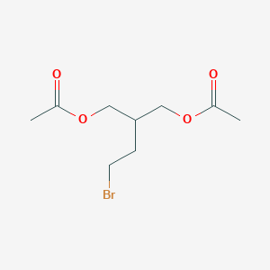 B144039 2-(Acetoxymethyl)-4-bromobutyl acetate CAS No. 126589-82-0