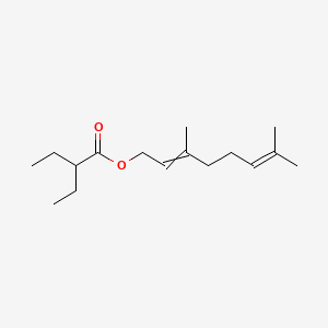 3,7-Dimethylocta-2,6-dienyl 2-ethylbutyrate