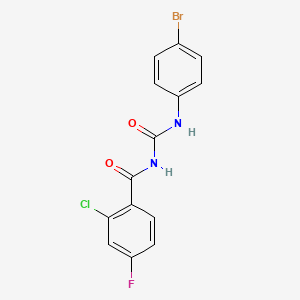 N-[(4-Bromophenyl)carbamoyl]-2-chloro-4-fluorobenzamide