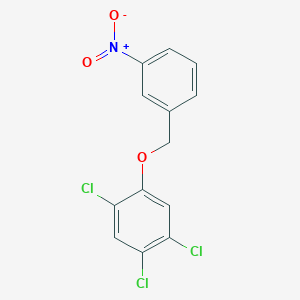 molecular formula C13H8Cl3NO3 B14403915 1,2,4-Trichloro-5-[(3-nitrophenyl)methoxy]benzene CAS No. 88253-92-3