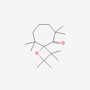 2,2,3,3,6,6,10,10-Octamethyl-1-oxaspiro[3.6]decan-5-one