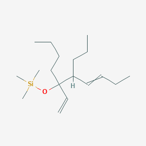 [(5-Ethenyl-6-propyldec-7-en-5-yl)oxy](trimethyl)silane