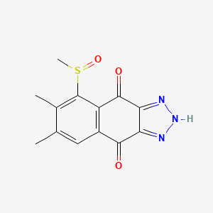 5-(Methanesulfinyl)-6,7-dimethyl-2H-naphtho[2,3-d][1,2,3]triazole-4,9-dione