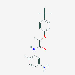 molecular formula C20H26N2O2 B1440406 N-(5-Amino-2-methylphenyl)-2-[4-(tert-butyl)-phenoxy]propanamide CAS No. 1020054-23-2