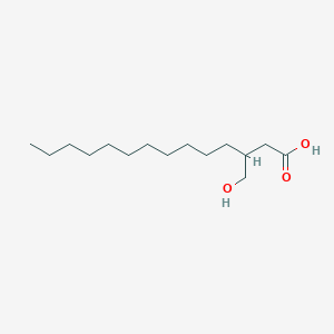 3-(Hydroxymethyl)tetradecanoic acid