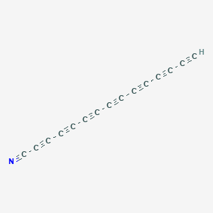 Pentadeca-2,4,6,8,10,12,14-heptaynenitrile