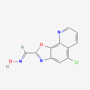 (NE)-N-[(5-chloro-[1,3]oxazolo[4,5-h]quinolin-2-yl)methylidene]hydroxylamine