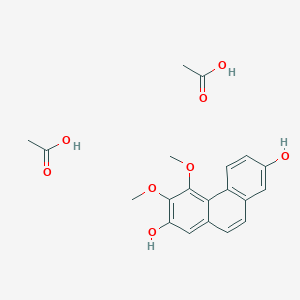 Acetic acid;3,4-dimethoxyphenanthrene-2,7-diol