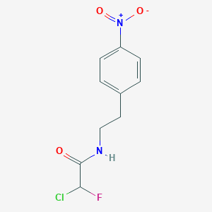 B144042 2-chloro-2-fluoro-N-[2-(4-nitrophenyl)ethyl]acetamide CAS No. 135248-51-0