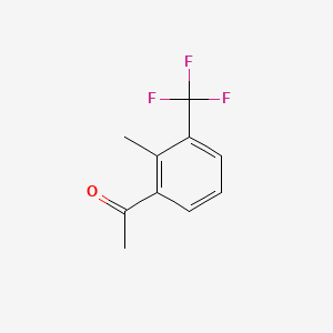 molecular formula C10H9F3O B1440427 2'-Methyl-3'-(trifluoromethyl)acetophenone CAS No. 1017778-01-6
