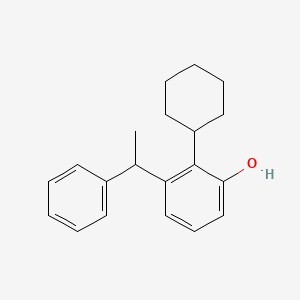 2-Cyclohexyl-3-(1-phenylethyl)phenol