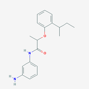 molecular formula C19H24N2O2 B1440428 N-(3-Aminophenyl)-2-[2-(sec-butyl)phenoxy]-propanamide CAS No. 1020054-42-5