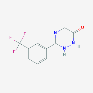 3-[3-(Trifluoromethyl)phenyl]-2,5-dihydro-1,2,4-triazin-6(1H)-one