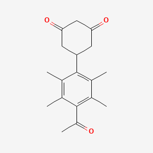 5-(4-Acetyl-2,3,5,6-tetramethylphenyl)cyclohexane-1,3-dione