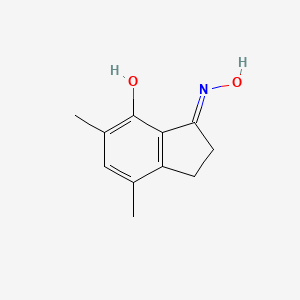 (3E)-3-hydroxyimino-5,7-dimethyl-1,2-dihydroinden-4-ol