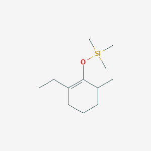 molecular formula C12H24OSi B14404333 [(2-Ethyl-6-methylcyclohex-1-en-1-yl)oxy](trimethyl)silane CAS No. 89683-99-8