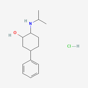 5-Phenyl-2-(propan-2-ylamino)cyclohexan-1-ol;hydrochloride