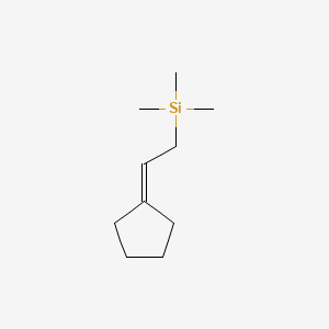 (2-Cyclopentylideneethyl)(trimethyl)silane