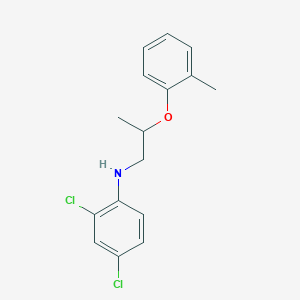 molecular formula C16H17Cl2NO B1440435 2,4-Dichloro-N-[2-(2-methylphenoxy)propyl]aniline CAS No. 1040690-29-6