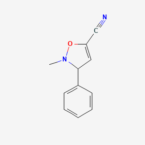 2-Methyl-3-phenyl-2,3-dihydro-1,2-oxazole-5-carbonitrile