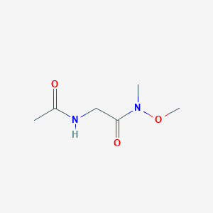 molecular formula C6H12N2O3 B1440440 2-acetamido-N-methoxy-N-methylacetamide CAS No. 329983-97-3
