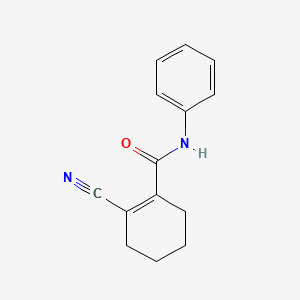 B14404412 2-Cyano-N-phenylcyclohex-1-ene-1-carboxamide CAS No. 89611-23-4