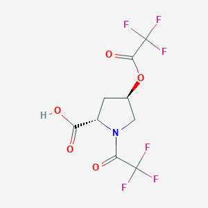 (4R)-1-(Trifluoroacetyl)-4-[(trifluoroacetyl)oxy]-L-proline