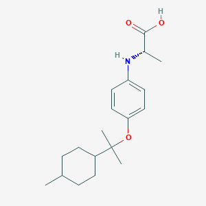 N-(4-{[2-(4-Methylcyclohexyl)propan-2-yl]oxy}phenyl)-L-alanine