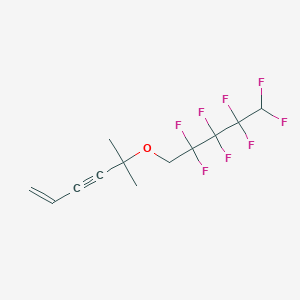 5-Methyl-5-[(2,2,3,3,4,4,5,5-octafluoropentyl)oxy]hex-1-en-3-yne