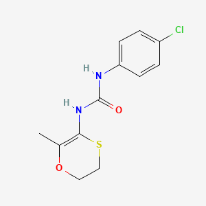 N-(4-Chlorophenyl)-N'-(2-methyl-5,6-dihydro-1,4-oxathiin-3-yl)urea