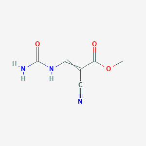 Methyl 3-(carbamoylamino)-2-cyanoprop-2-enoate