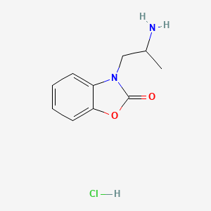 molecular formula C10H13ClN2O2 B1440466 3-(2-氨基丙基)-3H-苯并恶唑-2-酮盐酸盐 CAS No. 1185302-96-8