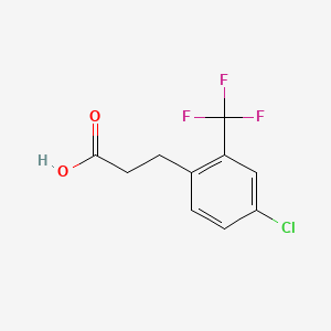 molecular formula C10H8ClF3O2 B1440467 3-[4-氯-2-(三氟甲基)苯基]丙酸 CAS No. 916420-46-7