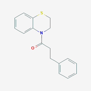 1-(2,3-Dihydro-4H-1,4-benzothiazin-4-yl)-3-phenylpropan-1-one