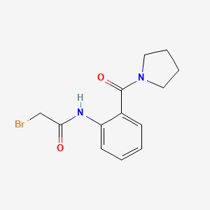 molecular formula C13H15BrN2O2 B1440470 2-溴-N-[2-(1-吡咯烷基羰基)苯基]-乙酰胺 CAS No. 1138445-76-7