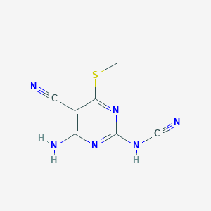 Cyanamide, [4-amino-5-cyano-6-(methylthio)-2-pyrimidinyl]-